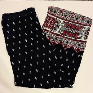 Bohemian red and black pant